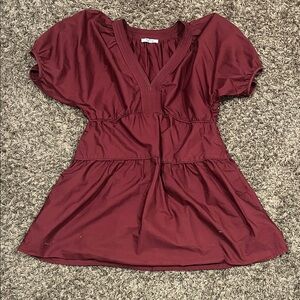 Madewell Deep Red Mini Dress